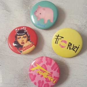 Set of 4 Fiorucci pins